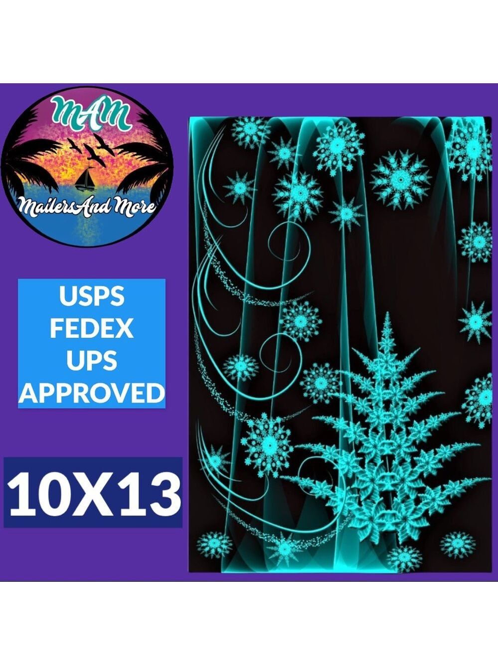 25 10X13 Emerald Tree Poly Mailer PRICE IS FIRM - Picture 7 of 8